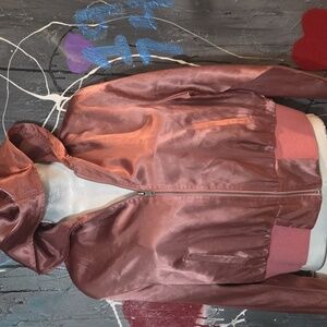 Pink Satin Jacket